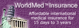 WorldMed(tm) Insurance is a flexible, international medical insurance plan 